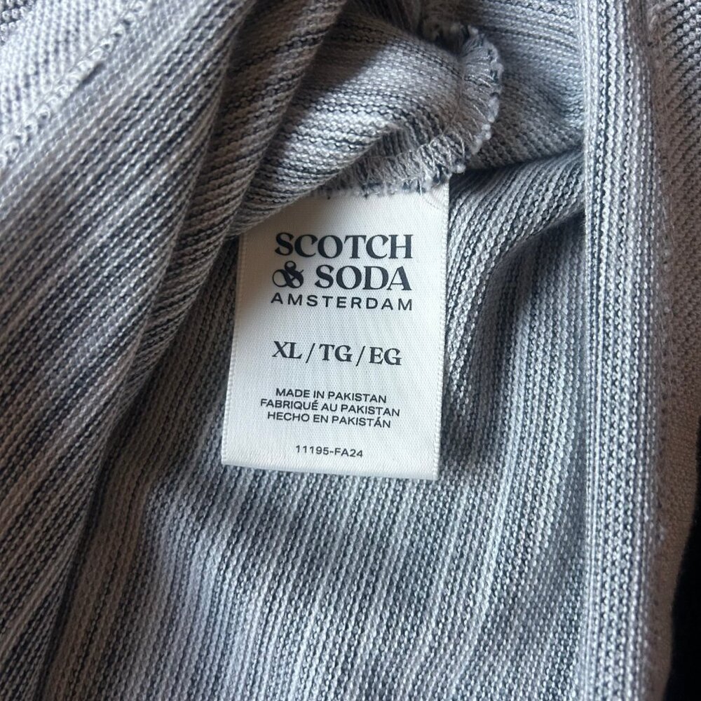 Scotch & Soda Long Sleeve Button Shirt XL Gray - Picture 10 of 10